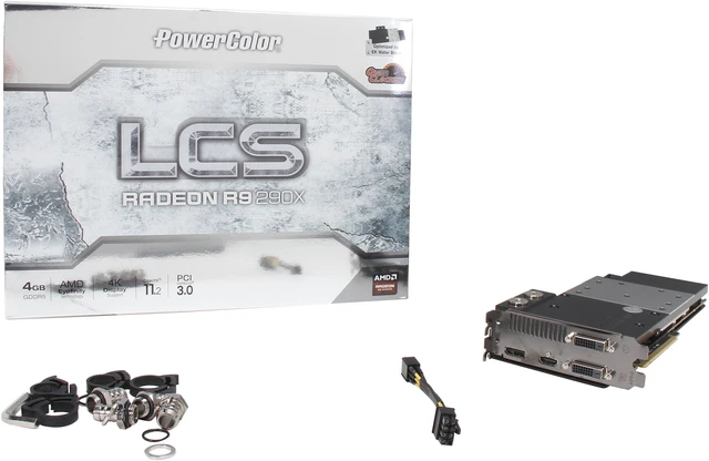 PowerColor LCS Radeon R9 290X Graphics Card AXR9 290X 4GBD5-WMDH/OC ...