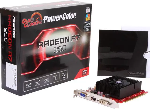 Alt view image 5 of 5 - PowerColor Radeon R7 250 2GB DDR3 PCI Express 3.0 CrossFireX Support Graphics Card AXR7 250 2GBK3-HV2E/OC