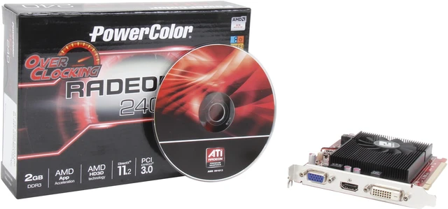 Amd Radeon R7 240 Powercolor PowerColor Radeon R7 240 Graphics Card AXR7 240 2GBK3-HV2E/OC - Newegg.com