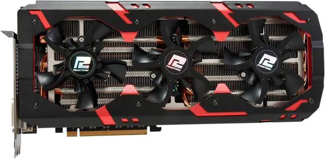Alt view image 3 of 10 - PowerColor Devil 13 Dual Core Radeon R9 290X 8GB GDDR5 PCI Express 3.0 CrossFireX Support Graphics Card AXR9 290X II 8GBD5