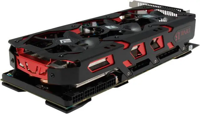 Alt view image 5 of 10 - PowerColor Devil 13 Dual Core Radeon R9 290X 8GB GDDR5 PCI Express 3.0 CrossFireX Support Graphics Card AXR9 290X II 8GBD5