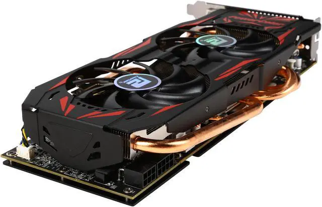 Alt view image 5 of 6 - PowerColor TurboDuo Radeon R9 290 4GB GDDR5 PCI Express 3.0 CrossFireX Support ATX Graphics Card AXR9 290 4GBD5-TDHEV2/OC