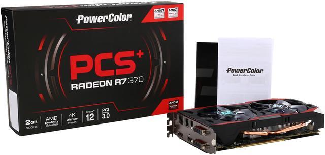 Alt view image 7 of 6 - PowerColor PCS+ Radeon R7 370 2GB GDDR5 PCI Express 3.0 CrossFireX Support ATX Graphics Card AXR7 370 2GBD5-PPDHE
