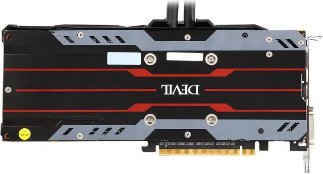 Alt view image 4 of 11 - PowerColor DEVIL Radeon R9 390X 8GB GDDR5 PCI Express 3.0 CrossFireX Support ATX Graphics Card AXR9 390X 8GBD5-ADHE