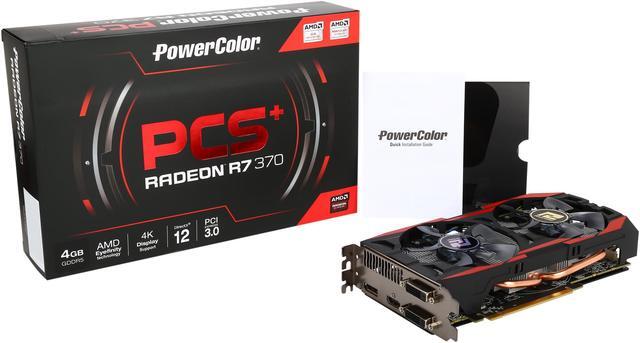 Alt view image 7 of 6 - PowerColor PCS+ Radeon R7 370 4GB GDDR5 PCI Express 3.0 CrossFireX Support ATX Graphics Card AXR7 370 4GBD5-PPDHE