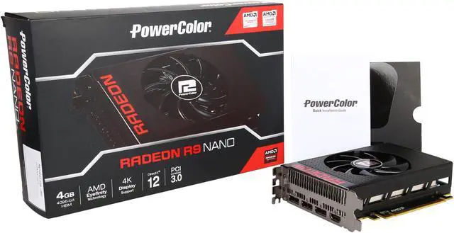 Alt view image 6 of 6 - PowerColor Radeon R9 Nano AXR9 NANO 4GBHBM-DH 4GB 4096-Bit HBM PCI Express 3.0 CrossFireX Support ATX Video Card