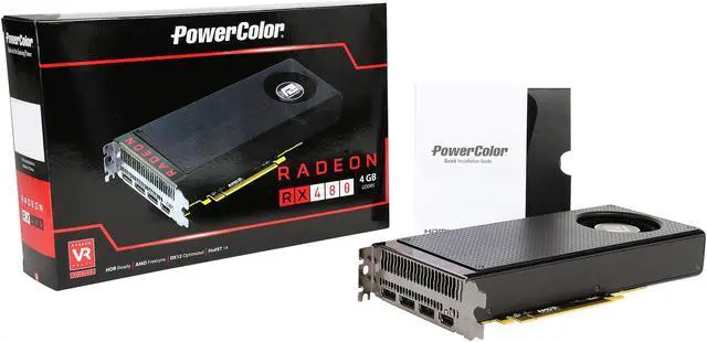Alt view image 6 of 5 - PowerColor Radeon RX 480 4GB GDDR5 PCI Express 3.0 CrossFireX Support ATX Graphics Card AXRX 480 4GBD5-M3DH