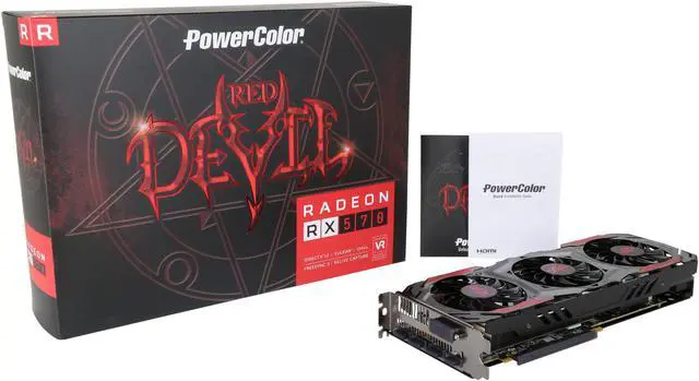 Alt view image 6 of 6 - PowerColor RED DEVIL Radeon RX 570 4GB GDDR5 PCI Express 3.0 CrossFireX Support ATX Graphics Card AXRX 570 4GBD5-3DH/OC