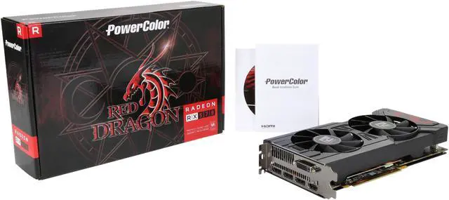 Alt view image 6 of 6 - PowerColor RED DRAGON Radeon RX 570 4GB GDDR5 PCI Express 3.0 CrossFireX Support ATX Graphics Card AXRX 570 4GBD5-3DHD/OC