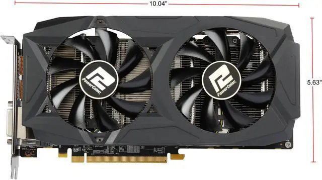 Alt view image 5 of 7 - PowerColor RED DRAGON Radeon RX 580 8GB GDDR5 PCI Express 3.0 CrossFireX Support ATX Graphics Card AXRX 580 8GBD5-3DHDV2/OC