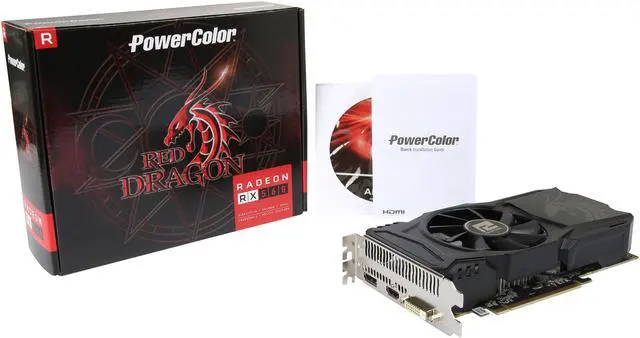 Alt view image 5 of 5 - PowerColor Red Dragon Radeon RX 560 14CU DirectX 12 AXRX 560 4GBD5-DHA 4GB 128-Bit GDDR5 PCI Express 3.0 CrossFireX Support ATX Video Card