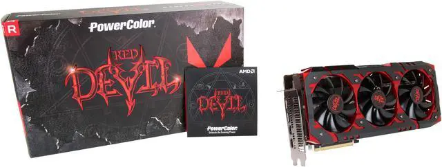 Alt view image 6 of 6 - PowerColor RED DEVIL Radeon RX Vega 56 8GB HBM2 PCI Express 3.0 CrossFireX Support ATX Graphics Card AXRX VEGA 56 8GBHBM2-2D2H/OC