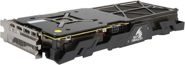 Alt view image 7 of 7 - PowerColor RED DRAGON Radeon RX Vega 56 8GB HBM2 PCI Express 3.0 CrossFireX Support ATX Graphics Card AXRX VEGA 56 8GBHBM2-2D2HD/OC