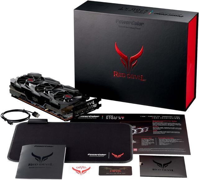 Alt view image 5 of 6 - PowerColor RED DEVIL Radeon RX 5700 XT 8GB GDDR6 PCI Express 4.0 CrossFireX Support ATX Graphics Card AXRX 5700 XT 8GBD6-3DHEP/OC