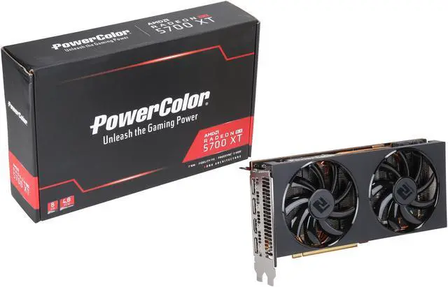 Alt view image 8 of 7 - PowerColor Radeon RX 5700 XT 8GB GDDR6 PCI Express 4.0 CrossFireX Support ATX Graphics Card AXRX 5700 XT 8GBD6-3DH