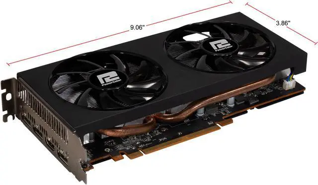 Alt view image 3 of 4 - PowerColor Radeon RX 5600 XT 6GB GDDR6 PCI Express 4.0 CrossFireX Support ATX Graphics Card AXRX 5600XT 6GBD6-3DH/OC