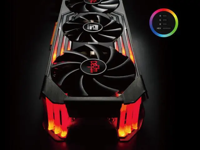 Alt view image 20 of 20 - PowerColor Red Devil Limited Edition AMD Radeon RX 6800 XT Gaming Graphics Card with 16GB GDDR6 Memory, Powered by AMD RDNA 2, Raytracing, PCI Express 4.0, HDMI 2.1, AMD Infinity Cache