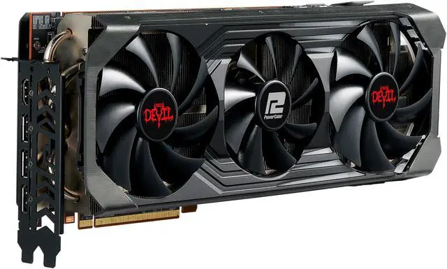 Alt view image 3 of 9 - PowerColor Red Devil AMD Radeon RX 6900 XT Ultimate Gaming Graphics Card with 16GB GDDR6 Memory, Powered by AMD RDNA 2, HDMI 2.1 (AXRX 6900XTU 16GBD6-3DHE/OC)