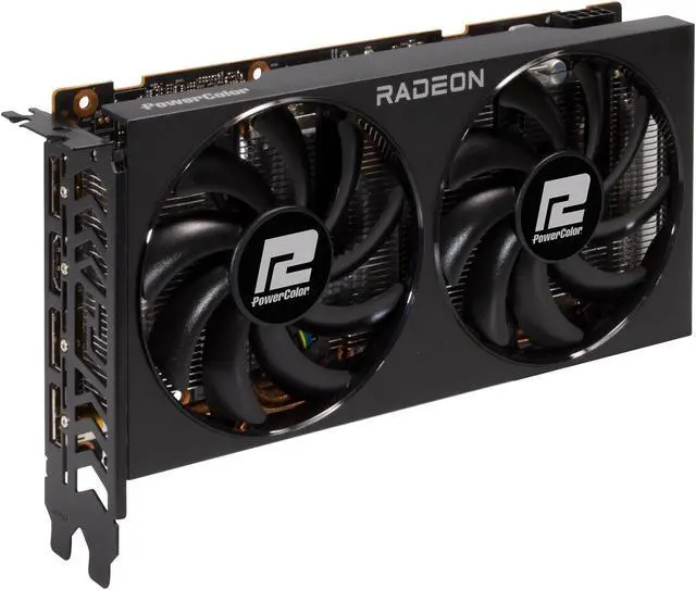 Alt view image 3 of 5 - PowerColor Fighter Radeon RX 6600 XT 8GB GDDR6 PCI Express 4.0 ATX Graphics Card 6600XT 8GBD6-3DH