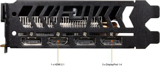 Alt view image 5 of 5 - PowerColor Fighter Radeon RX 6600 XT 8GB GDDR6 PCI Express 4.0 ATX Graphics Card 6600XT 8GBD6-3DH