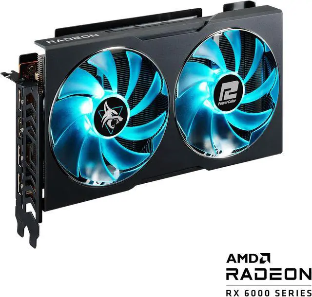 Alt view image 3 of 8 - PowerColor Hellhound Radeon RX 6600 8GB GDDR6 PCI Express 4.0 ATX Graphics Card AXRX 6600 8GBD6-3DHL