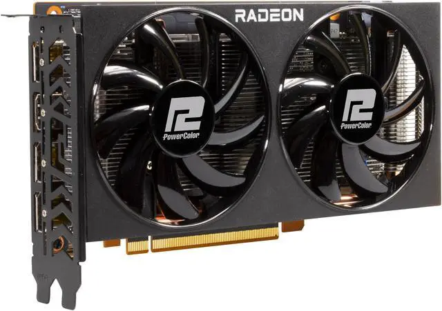 Alt view image 4 of 8 - PowerColor Fighter Radeon RX 6600 8GB GDDR6 PCI Express 4.0 ATX Graphics Card AXRX 6600 8GBD6-3DH