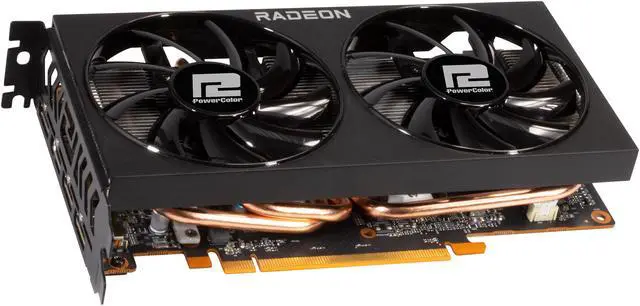Alt view image 5 of 8 - PowerColor Fighter Radeon RX 6600 8GB GDDR6 PCI Express 4.0 ATX Graphics Card AXRX 6600 8GBD6-3DH