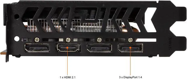 Alt view image 7 of 8 - PowerColor Fighter Radeon RX 6600 8GB GDDR6 PCI Express 4.0 ATX Graphics Card AXRX 6600 8GBD6-3DH