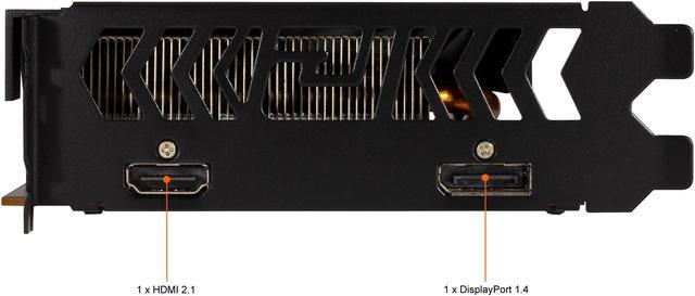 Alt view image 7 of 8 - PowerColor AMD Radeon RX 6500XT ITX Gaming Graphics Card 4GB GDDR6