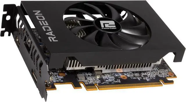 Alt view image 4 of 7 - PowerColor Radeon RX 6400 4GB GDDR6 PCI Express 4.0 ITX Graphics Card AXRX 6400 4GBD6-DH