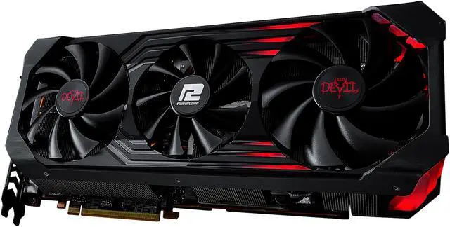 Alt view image 4 of 9 - PowerColor RED DEVIL Radeon RX 6950 XT 16GB GDDR6 PCI Express 4.0 ATX Graphics Card AXRX 6950XT 16GBD6-3DHE/OC