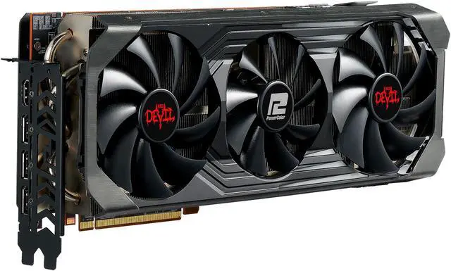Alt view image 3 of 9 - PowerColor RED DEVIL Radeon RX 6950 XT 16GB GDDR6 PCI Express 4.0 ATX Graphics Card AXRX 6950XT 16GBD6-3DHE/OC
