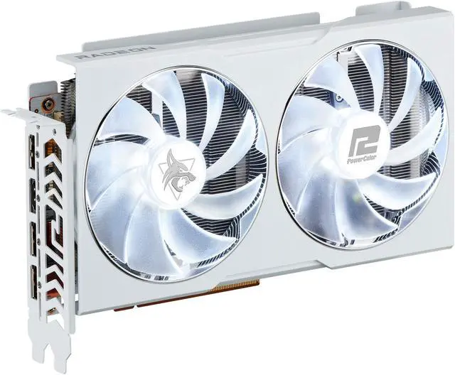 Alt view image 3 of 7 - PowerColor Hellhound Spectral White Radeon RX 6650 XT 8GB GDDR6 PCI Express 4.0 ATX Graphics Card AXRX 6650XT 8GBD6-3DHLV2/OC
