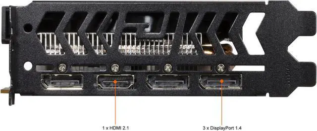 Alt view image 7 of 8 - PowerColor Fighter Radeon RX 6650 XT 8GB GDDR6 PCI Express 4.0 ATX Graphics Card AXRX 6650XT 8GBD6-3DH