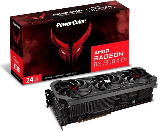 Alt view image 8 of 8 - PowerColor RED DEVIL Radeon RX 7900 XTX 24GB GDDR6 PCI Express 4.0 ATX Graphics Card RX7900XTX 24G-E/OC
