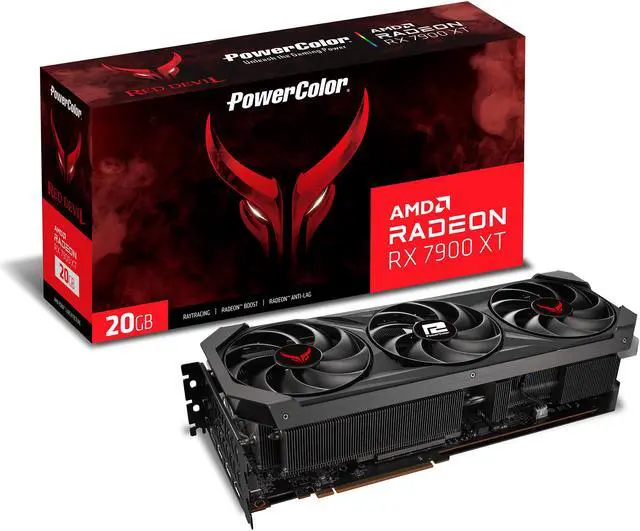 Alt view image 8 of 8 - PowerColor RED DEVIL Radeon RX 7900 XT 20GB GDDR6 PCI Express 4.0 ATX Graphics Card RX7900XT 20G-E/OC