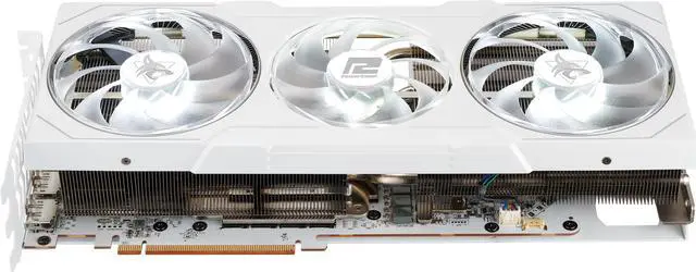 Alt view image 8 of 11 - PowerColor Hellhound Spectral White Radeon RX 7900 XTX Video Card RX7900XTX 24G-L/OC/WHITE
