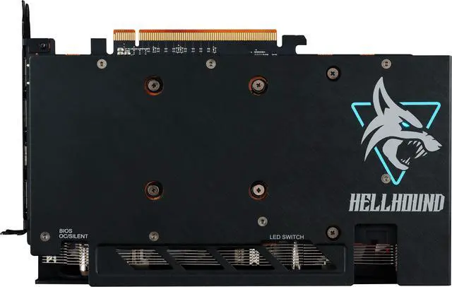 Alt view image 6 of 11 - PowerColor Hellhound Radeon RX 7600 8GB GDDR6 PCI Express 4.0 x8 ATX Graphics Card RX7600 8G-L/OC