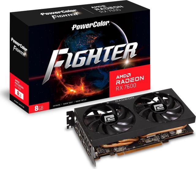 Alt view image 7 of 7 - PowerColor Fighter Radeon RX 7600 8GB GDDR6 PCI Express 4.0 x8 ATX Graphics Card RX7600 8G-F