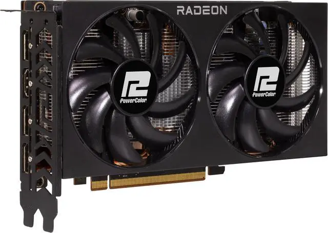 Alt view image 3 of 7 - PowerColor Fighter Radeon RX 7600 8GB GDDR6 PCI Express 4.0 x8 ATX Graphics Card RX7600 8G-F