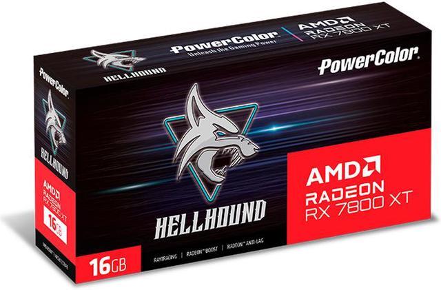 Alt view image 9 of 10 - PowerColor Hellhound Radeon RX 7800 XT 16GB GDDR6 PCI Express 4.0 x16 ATX Graphics Card RX7800XT 16G-L/OC