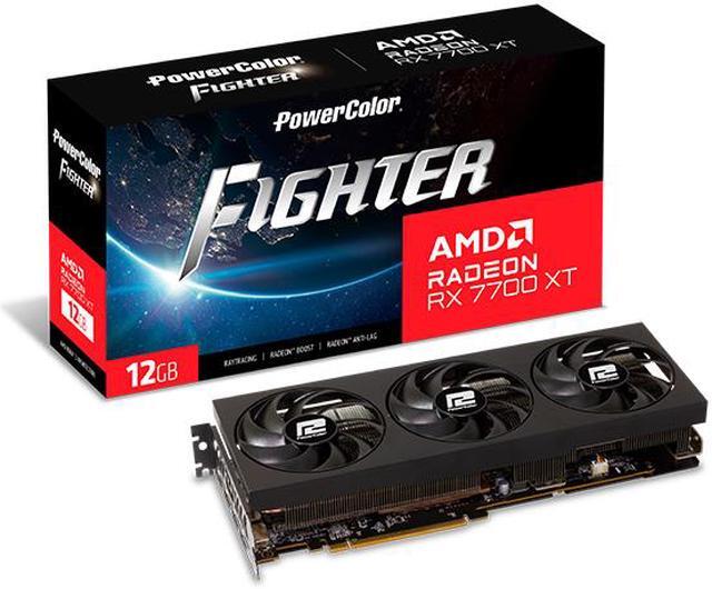 Alt view image 7 of 7 - PowerColor Fighter Radeon RX 7700 XT 12GB GDDR6 PCI Express 4.0 x16 ATX Graphics Card RX7700XT 12G-F/OC
