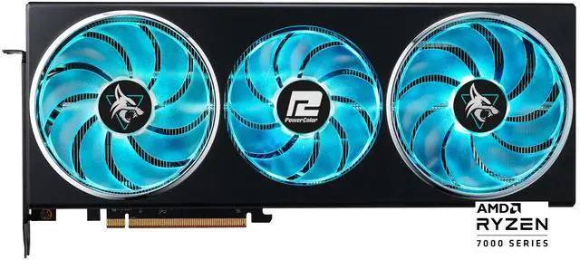 Alt view image 2 of 7 - PowerColor Hellhound Radeon RX 7900 GRE 16GB GDDR6 PCI Express 4.0 ATX Graphics Card RX7900GRE 16G-L/OC