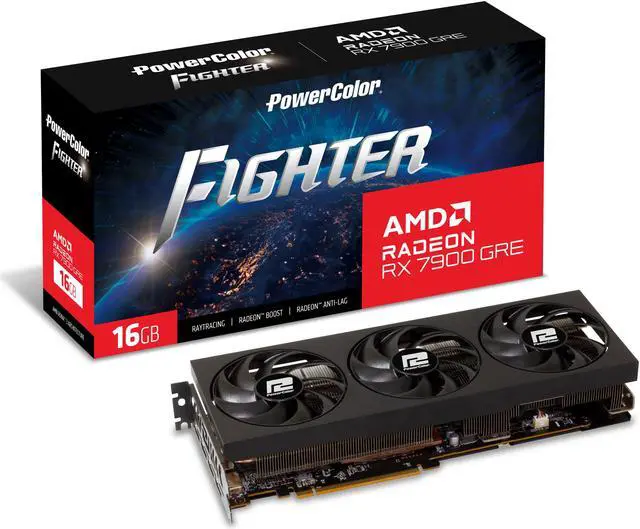 Alt view image 7 of 7 - PowerColor Fighter Radeon RX 7900 GRE 16GB GDDR6 PCI Express 4.0 ATX Graphics Card RX7900GRE 16G-F/OC