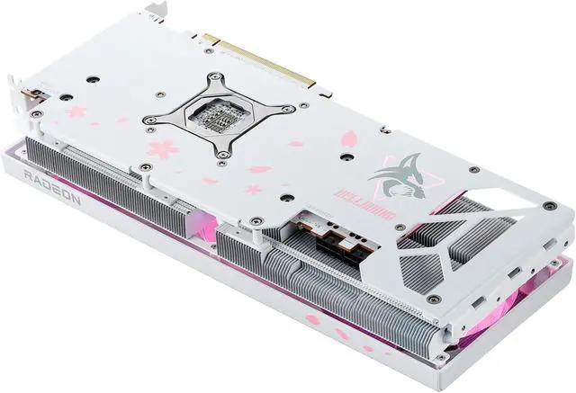 Alt view image 6 of 12 - PowerColor Hellhound Sakura Radeon RX 7800 XT 16GB GDDR6 PCI Express 4.0 x16 ATX Graphics Card RX7800XT 16G-L/OC/SAKURA