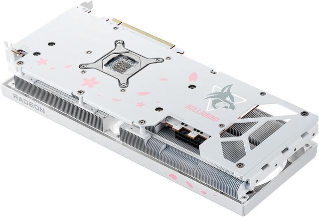 Alt view image 7 of 12 - PowerColor Hellhound Sakura Radeon RX 7800 XT 16GB GDDR6 PCI Express 4.0 x16 ATX Graphics Card RX7800XT 16G-L/OC/SAKURA