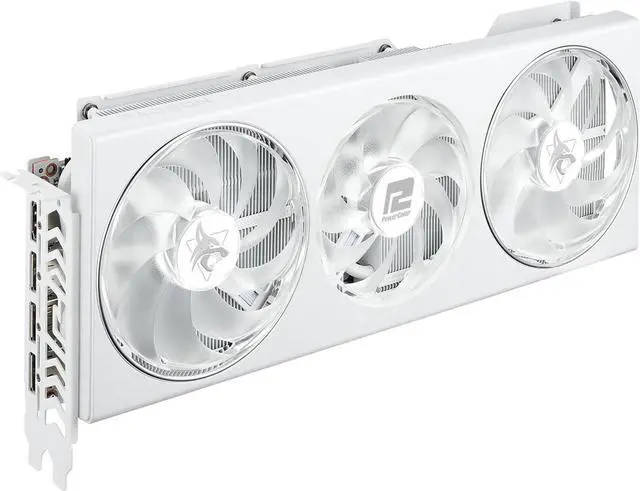 Alt view image 2 of 4 - PowerColor Hellhound Spectral White AMD Radeon RX 7800 XT 16GB GDDR6 WHITE Graphics Card