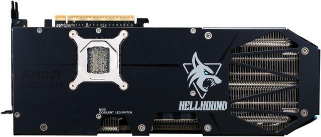 Alt view image 4 of 8 - PowerColor Hellhound Radeon RX 9070 XT 16GB 256-Bit GDDR6 PCI Express 5.0 RDNA 4 Graphics Card RX9070XT 16G-L/OC