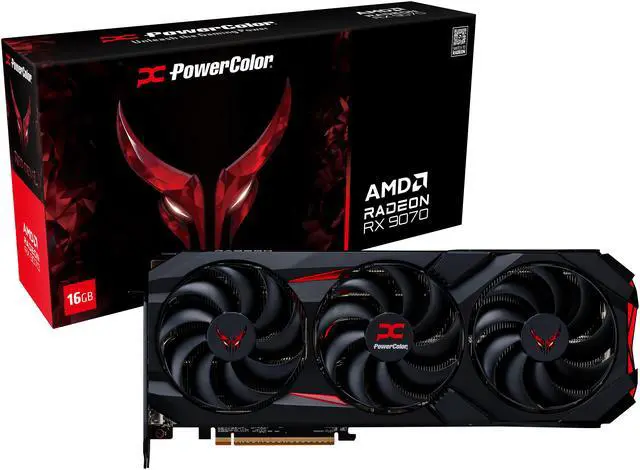 Alt view image 8 of 8 - PowerColor RED DEVIL Radeon RX 9070 16GB 256-Bit GDDR6 PCI Express 5.0 Graphics Card RX9070 16G-E/OC