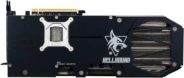 Alt view image 7 of 8 - PowerColor Hellhound Radeon RX 9070 16GB 256-Bit GDDR6 PCI Express 5.0 RDNA 4 Graphics Card RX9070 16G-L/OC